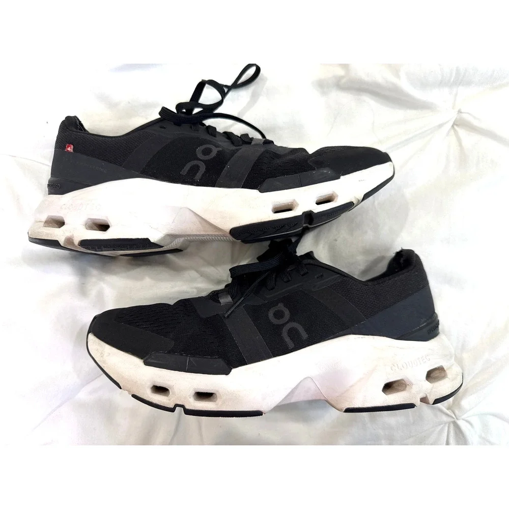On Cloudpulse Black White Training Running Shoes Women's 8 Athletic Sneakers